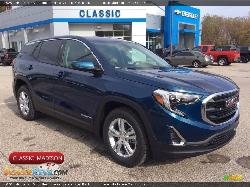 2020 GMC Terrain SLE Blue Emerald Metallic / Jet Black Photo #1