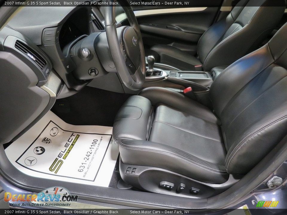2007 Infiniti G 35 S Sport Sedan Black Obsidian / Graphite Black Photo #15