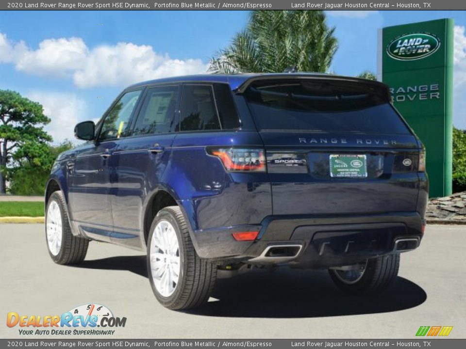 2020 Land Rover Range Rover Sport HSE Dynamic Portofino Blue Metallic / Almond/Espresso Photo #4