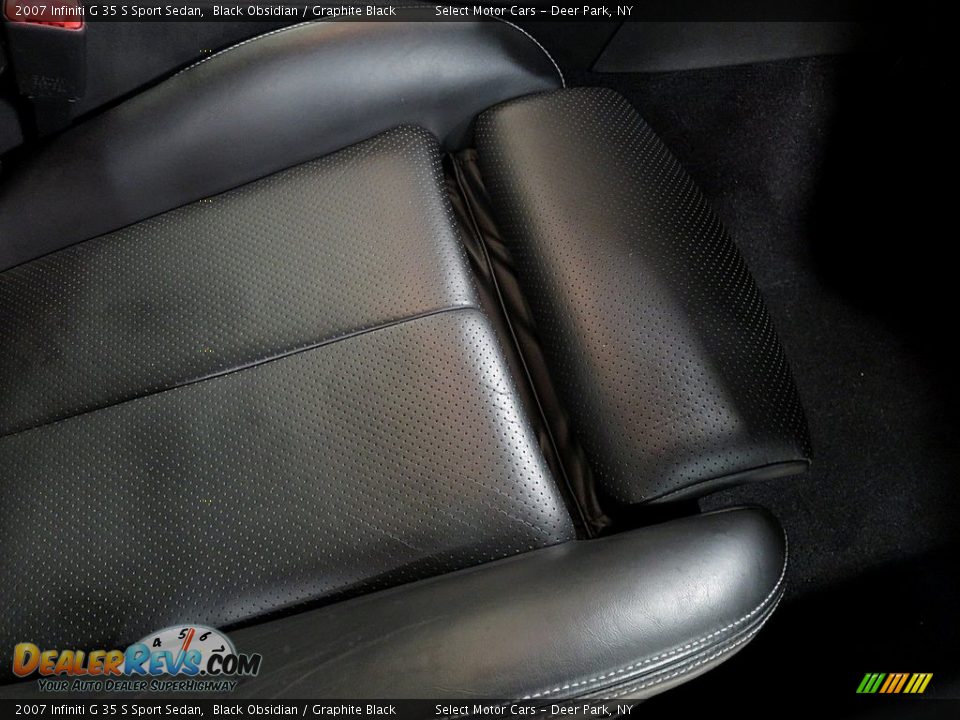 2007 Infiniti G 35 S Sport Sedan Black Obsidian / Graphite Black Photo #17