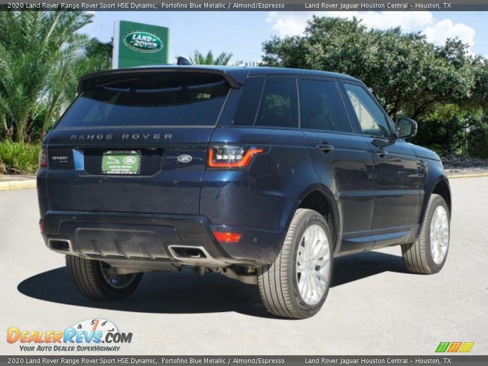 2020 Land Rover Range Rover Sport HSE Dynamic Portofino Blue Metallic / Almond/Espresso Photo #5