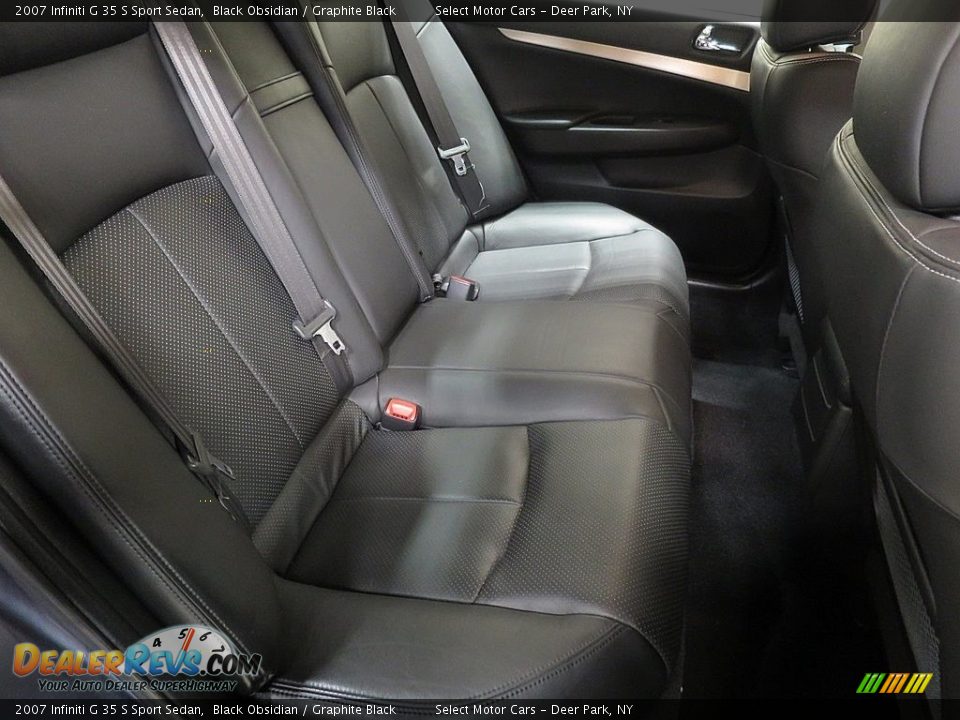 2007 Infiniti G 35 S Sport Sedan Black Obsidian / Graphite Black Photo #18