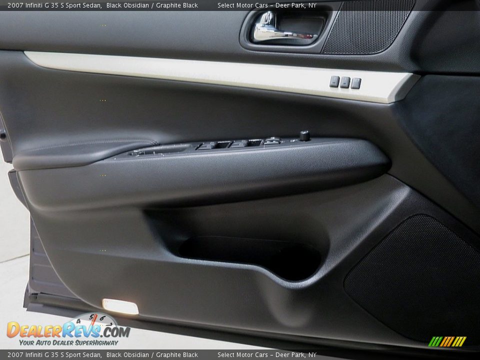 2007 Infiniti G 35 S Sport Sedan Black Obsidian / Graphite Black Photo #19