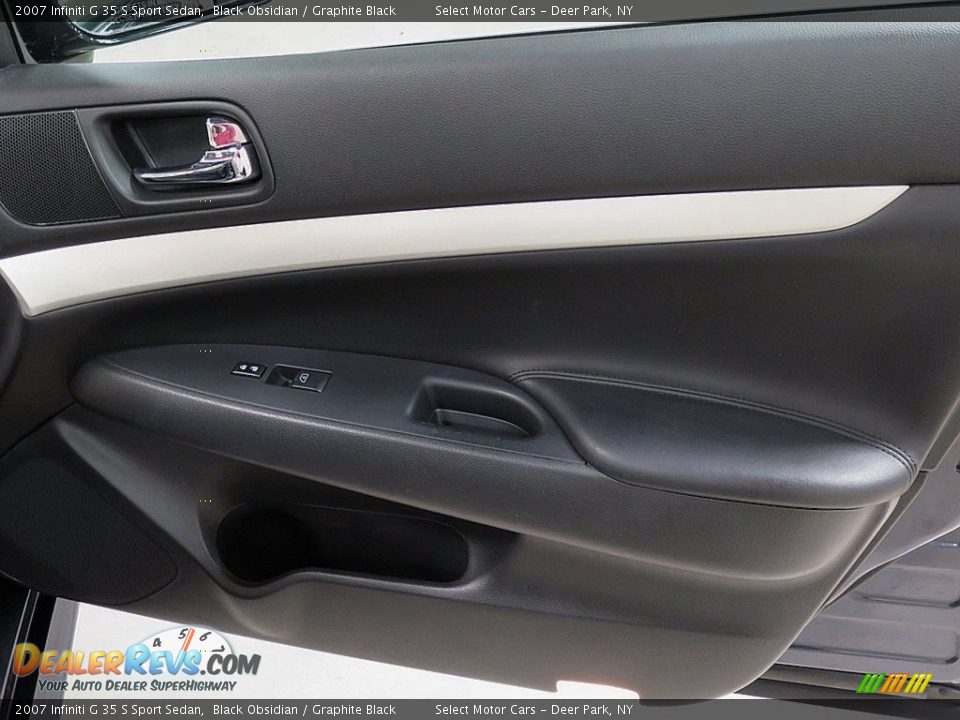 2007 Infiniti G 35 S Sport Sedan Black Obsidian / Graphite Black Photo #21