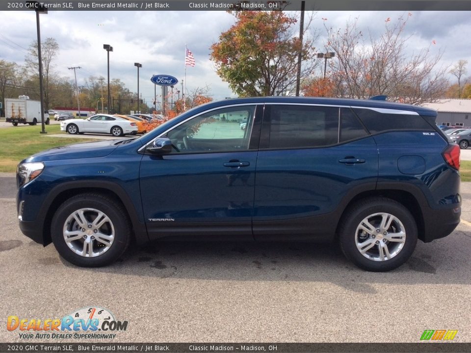2020 GMC Terrain SLE Blue Emerald Metallic / Jet Black Photo #6