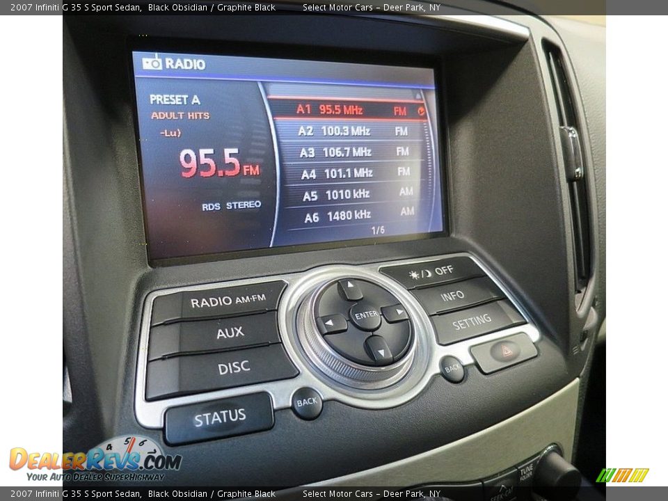 2007 Infiniti G 35 S Sport Sedan Black Obsidian / Graphite Black Photo #24