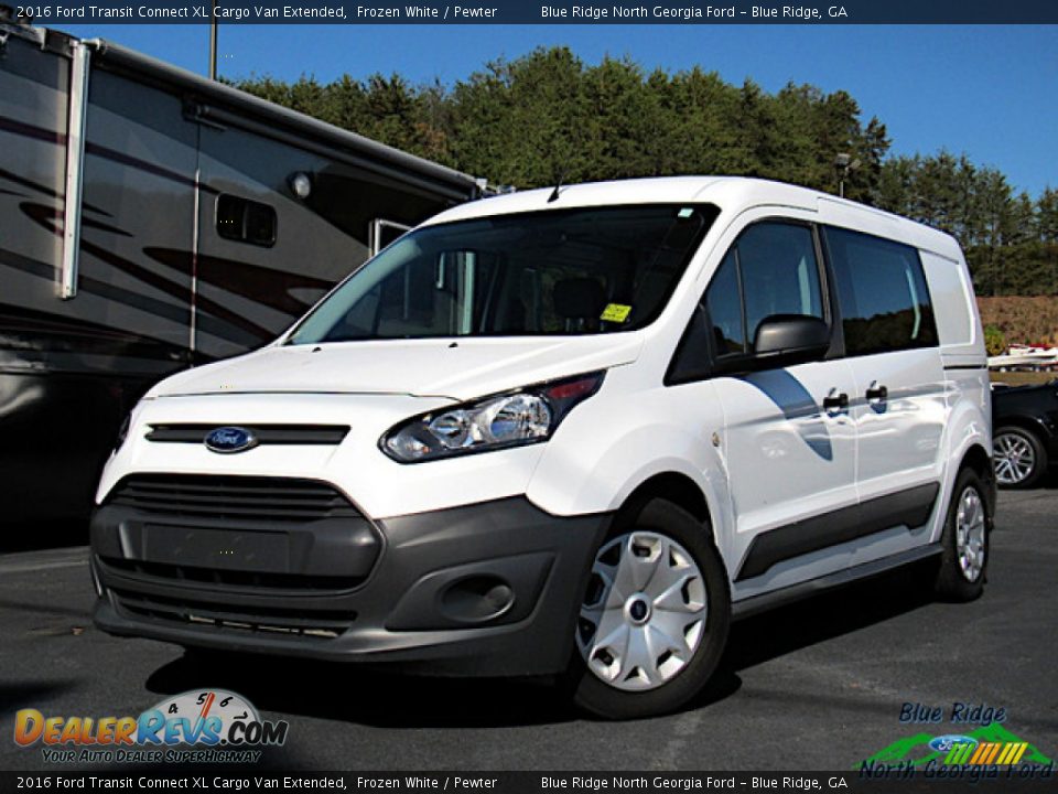 2016 Ford Transit Connect XL Cargo Van Extended Frozen White / Pewter Photo #1