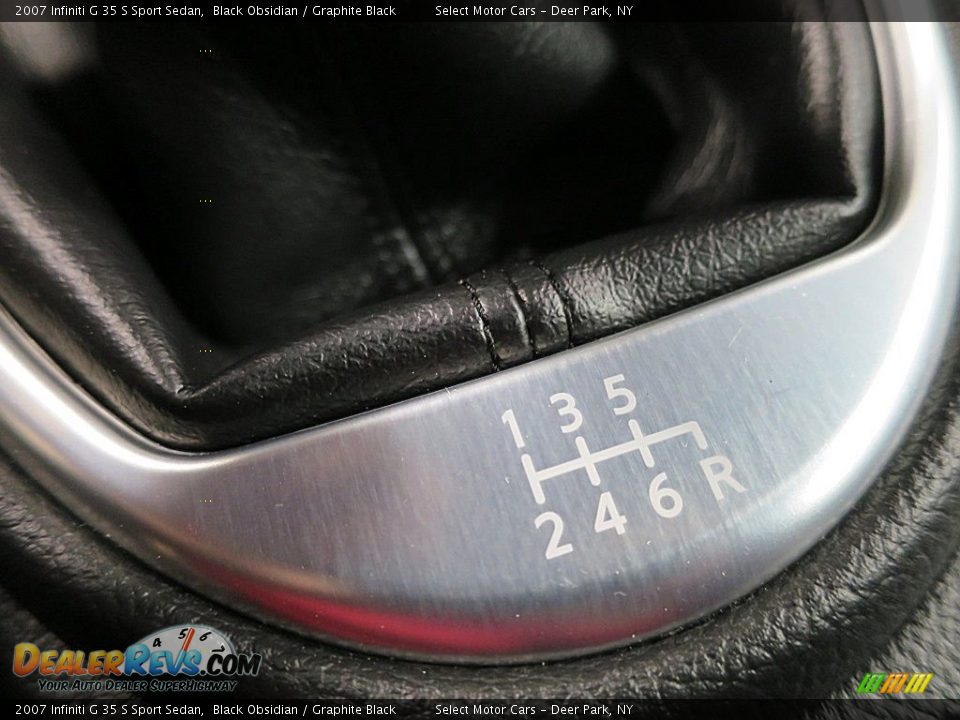 2007 Infiniti G 35 S Sport Sedan Black Obsidian / Graphite Black Photo #25