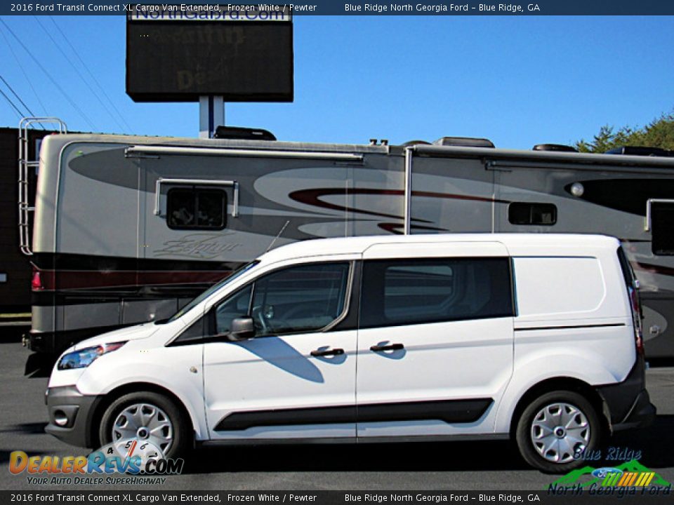 2016 Ford Transit Connect XL Cargo Van Extended Frozen White / Pewter Photo #2
