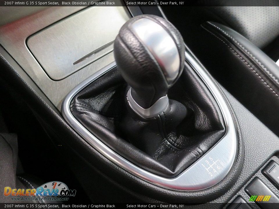 2007 Infiniti G 35 S Sport Sedan Black Obsidian / Graphite Black Photo #26