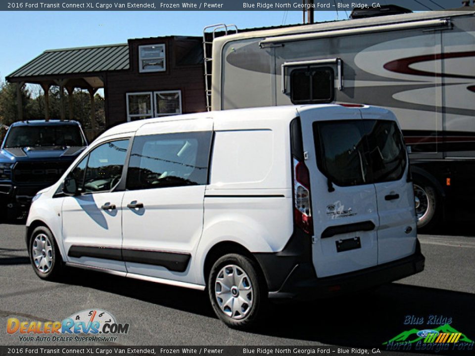 2016 Ford Transit Connect XL Cargo Van Extended Frozen White / Pewter Photo #3