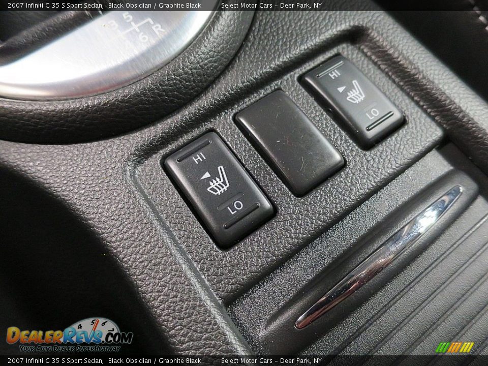 2007 Infiniti G 35 S Sport Sedan Black Obsidian / Graphite Black Photo #27