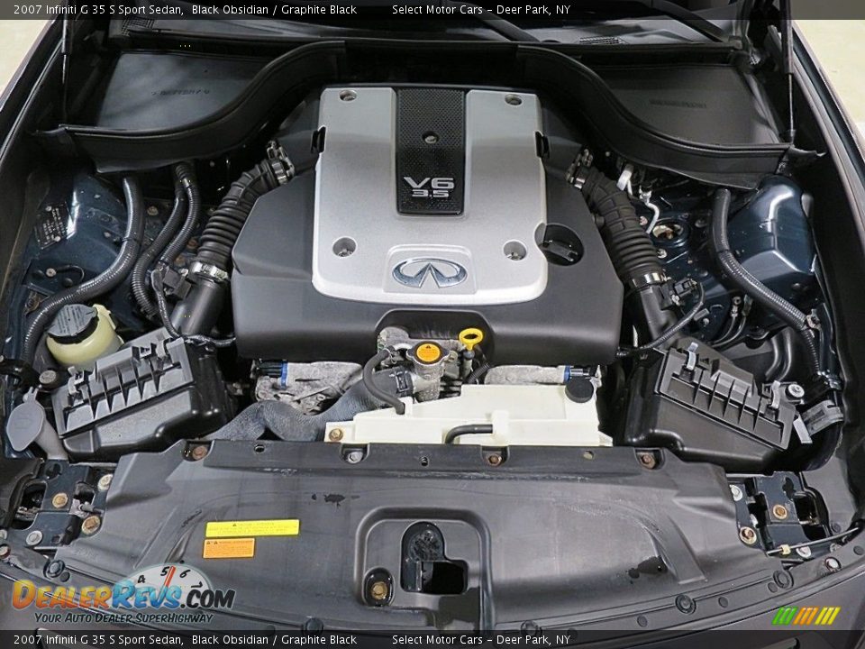2007 Infiniti G 35 S Sport Sedan Black Obsidian / Graphite Black Photo #29