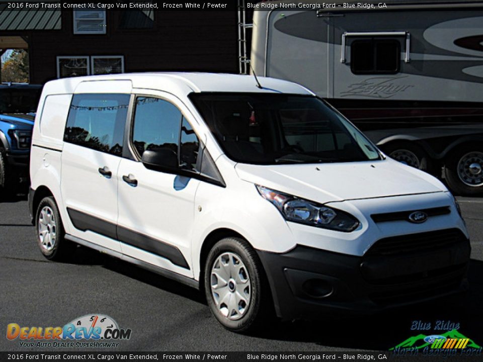 2016 Ford Transit Connect XL Cargo Van Extended Frozen White / Pewter Photo #8