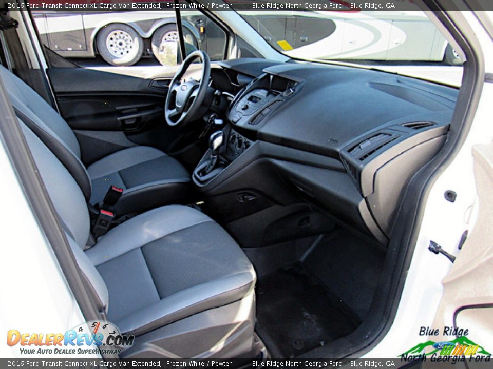 2016 Ford Transit Connect XL Cargo Van Extended Frozen White / Pewter Photo #13