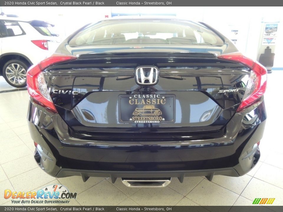 2020 Honda Civic Sport Sedan Crystal Black Pearl / Black Photo #6