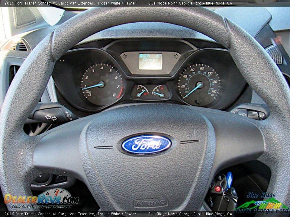 2016 Ford Transit Connect XL Cargo Van Extended Frozen White / Pewter Photo #22