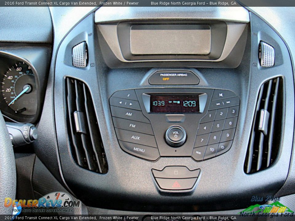 2016 Ford Transit Connect XL Cargo Van Extended Frozen White / Pewter Photo #23