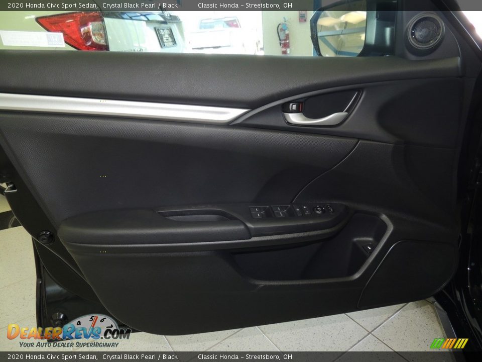 2020 Honda Civic Sport Sedan Crystal Black Pearl / Black Photo #9