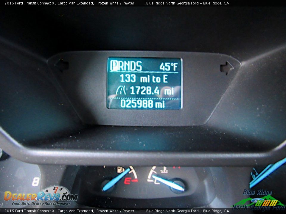 2016 Ford Transit Connect XL Cargo Van Extended Frozen White / Pewter Photo #24