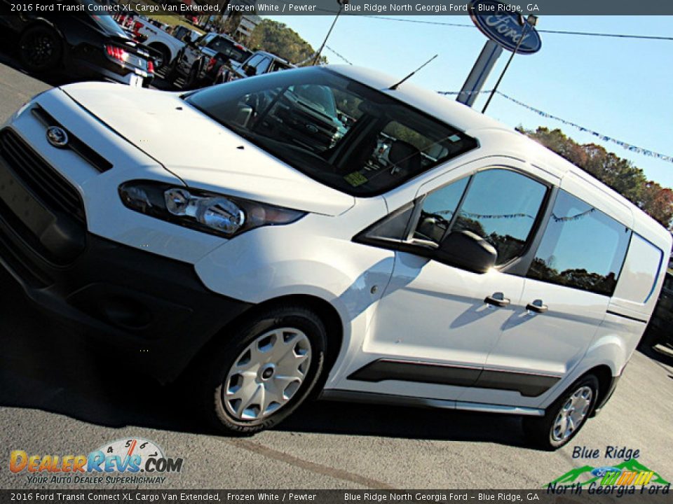 2016 Ford Transit Connect XL Cargo Van Extended Frozen White / Pewter Photo #25