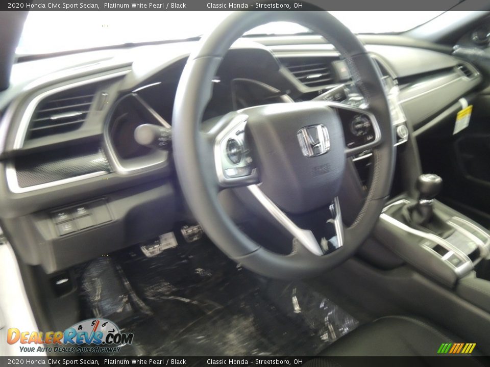 2020 Honda Civic Sport Sedan Platinum White Pearl / Black Photo #12