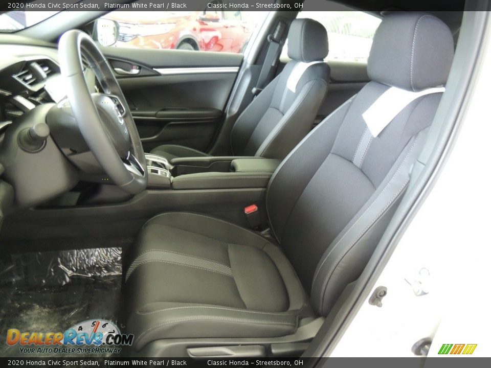2020 Honda Civic Sport Sedan Platinum White Pearl / Black Photo #13