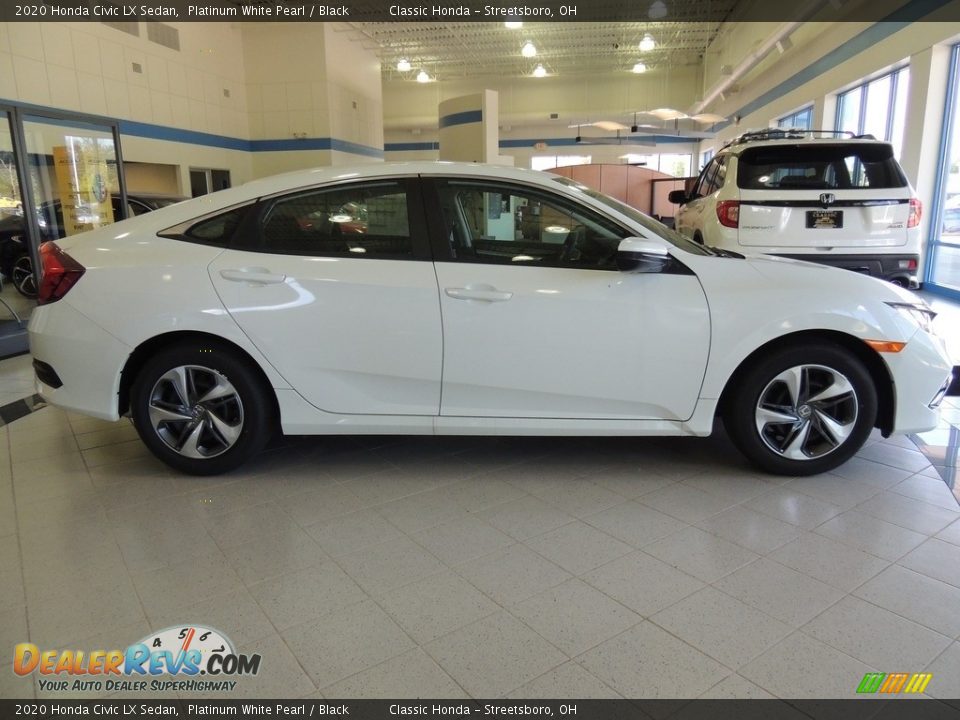 2020 Honda Civic LX Sedan Platinum White Pearl / Black Photo #4