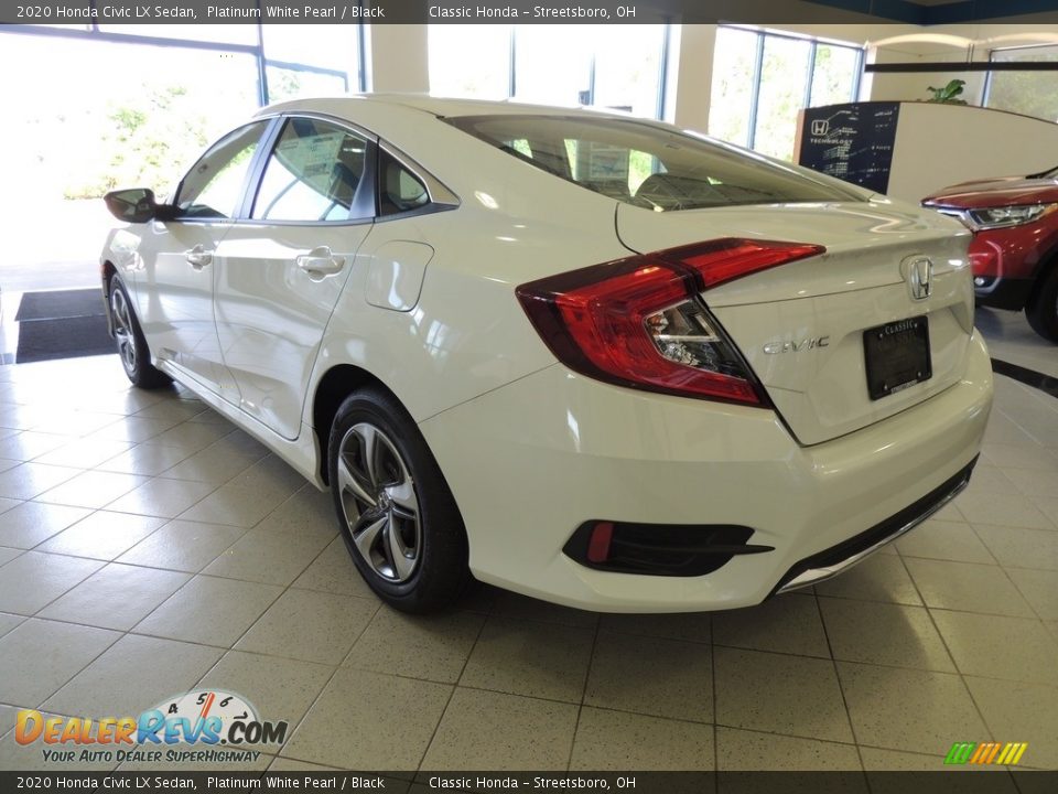 2020 Honda Civic LX Sedan Platinum White Pearl / Black Photo #7
