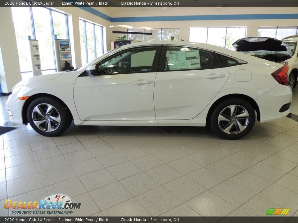 2020 Honda Civic LX Sedan Platinum White Pearl / Black Photo #8