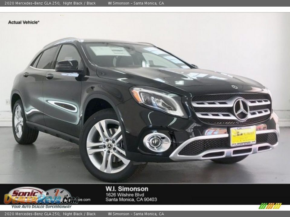 2020 Mercedes-Benz GLA 250 Night Black / Black Photo #1