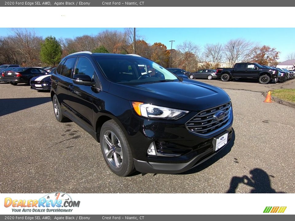 2020 Ford Edge SEL AWD Agate Black / Ebony Photo #1