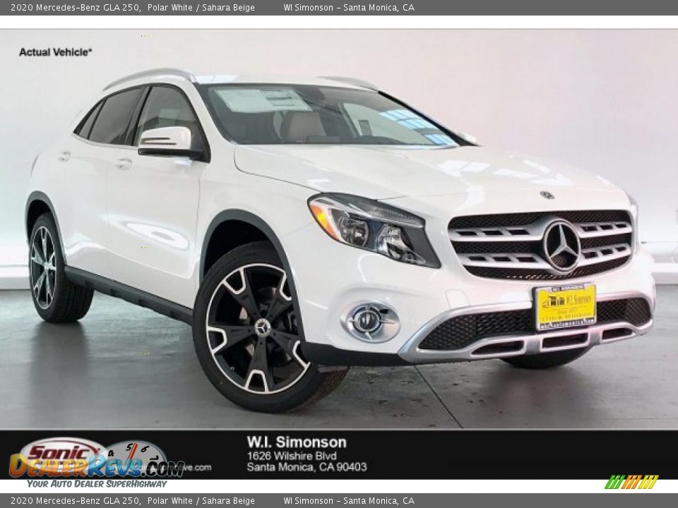 2020 Mercedes-Benz GLA 250 Polar White / Sahara Beige Photo #1
