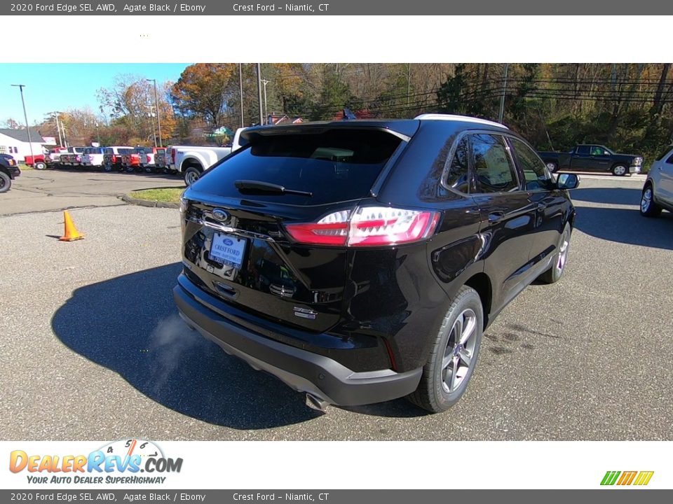 2020 Ford Edge SEL AWD Agate Black / Ebony Photo #7