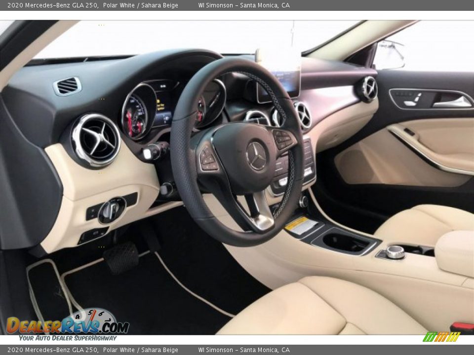 2020 Mercedes-Benz GLA 250 Polar White / Sahara Beige Photo #4