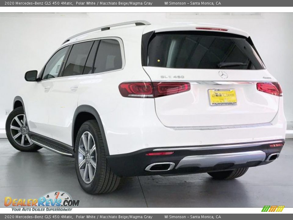 2020 Mercedes-Benz GLS 450 4Matic Polar White / Macchiato Beige/Magma Gray Photo #2