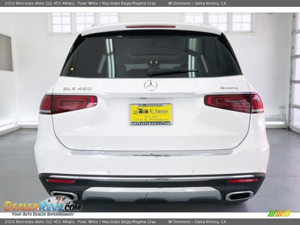 2020 Mercedes-Benz GLS 450 4Matic Polar White / Macchiato Beige/Magma Gray Photo #3