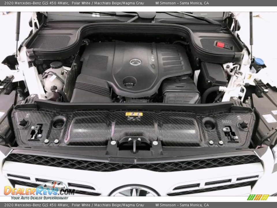 2020 Mercedes-Benz GLS 450 4Matic Polar White / Macchiato Beige/Magma Gray Photo #8