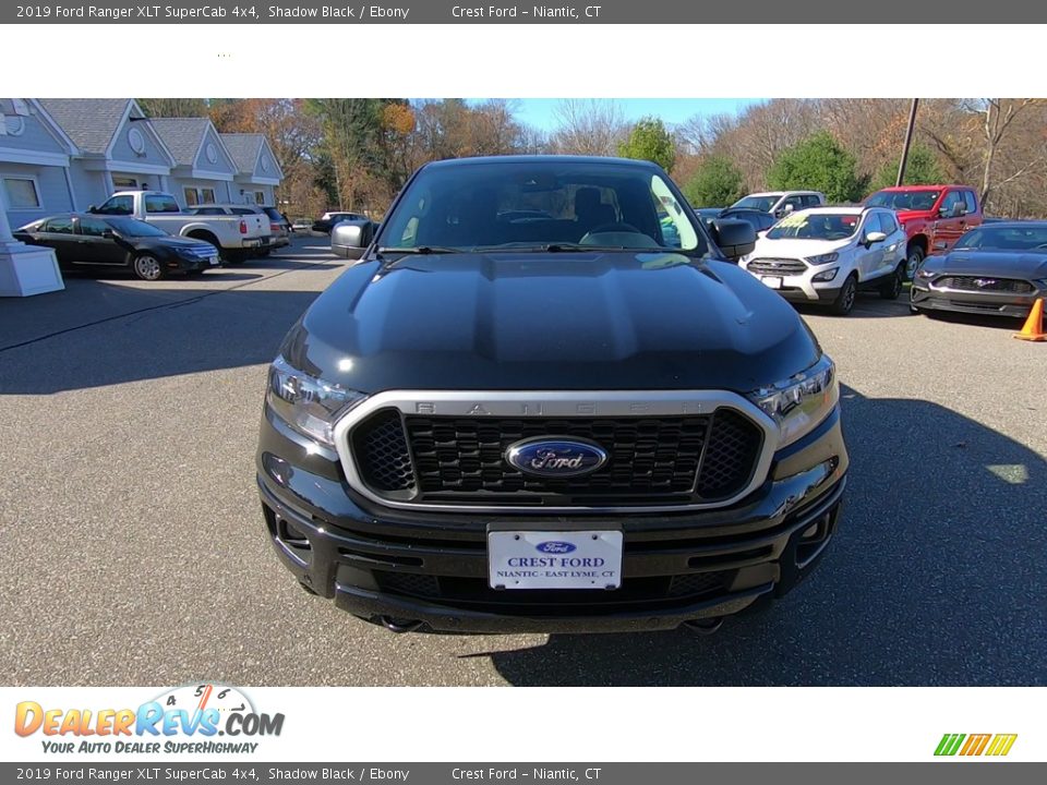 2019 Ford Ranger XLT SuperCab 4x4 Shadow Black / Ebony Photo #2