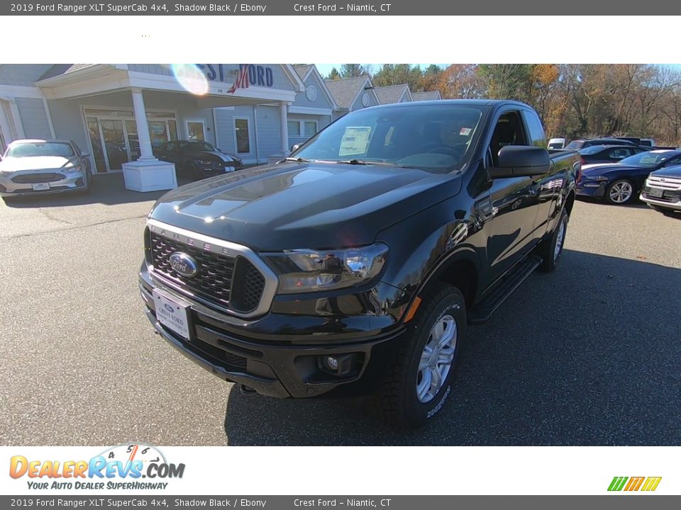 2019 Ford Ranger XLT SuperCab 4x4 Shadow Black / Ebony Photo #3