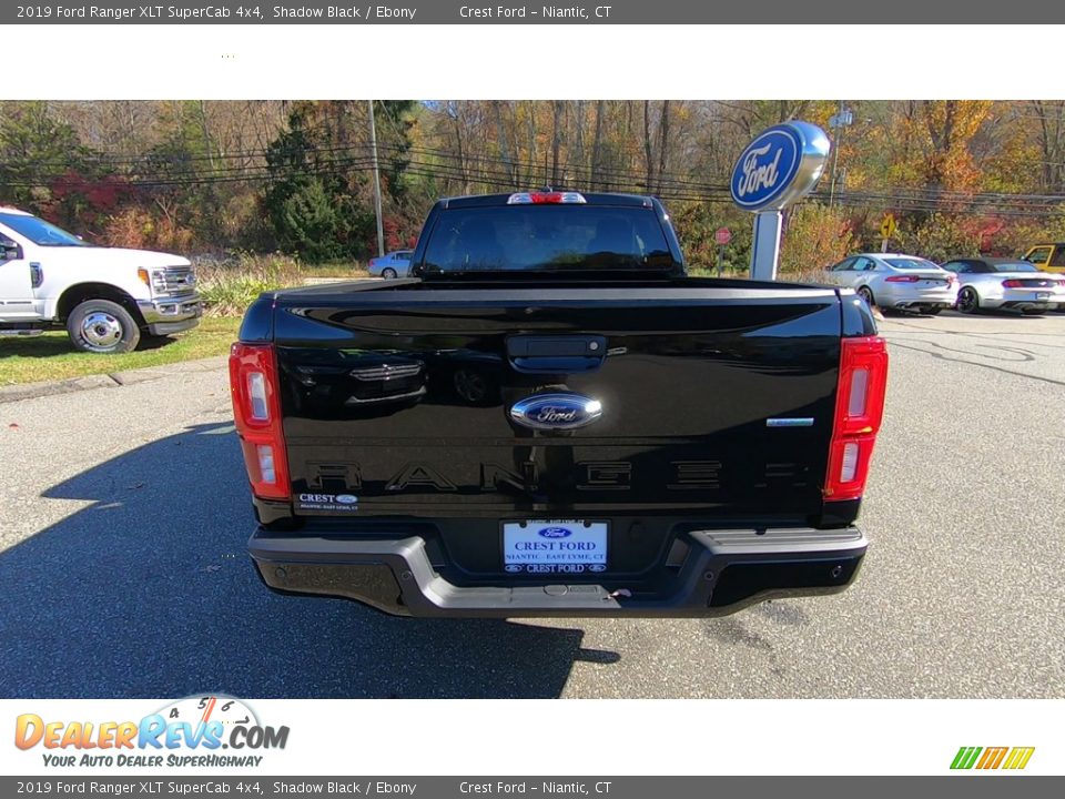 2019 Ford Ranger XLT SuperCab 4x4 Shadow Black / Ebony Photo #6