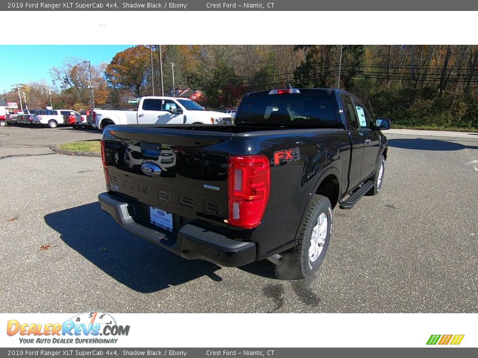 2019 Ford Ranger XLT SuperCab 4x4 Shadow Black / Ebony Photo #7