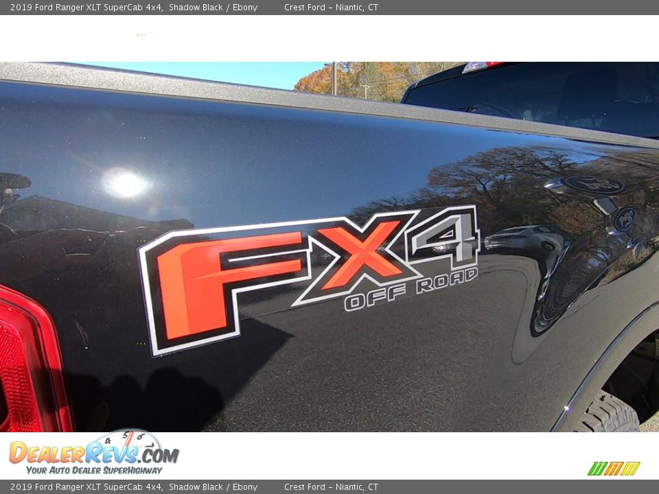 2019 Ford Ranger XLT SuperCab 4x4 Shadow Black / Ebony Photo #9