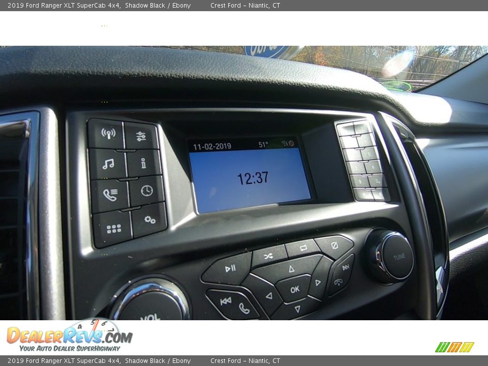 2019 Ford Ranger XLT SuperCab 4x4 Shadow Black / Ebony Photo #14