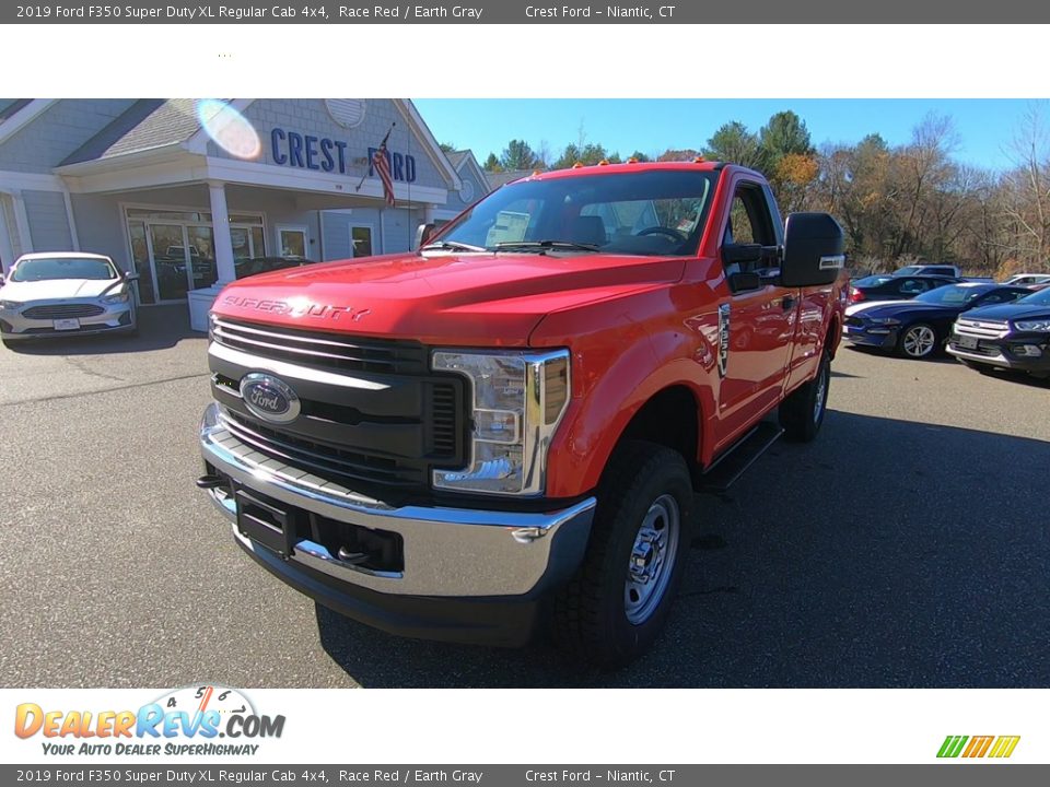 2019 Ford F350 Super Duty XL Regular Cab 4x4 Race Red / Earth Gray Photo #9