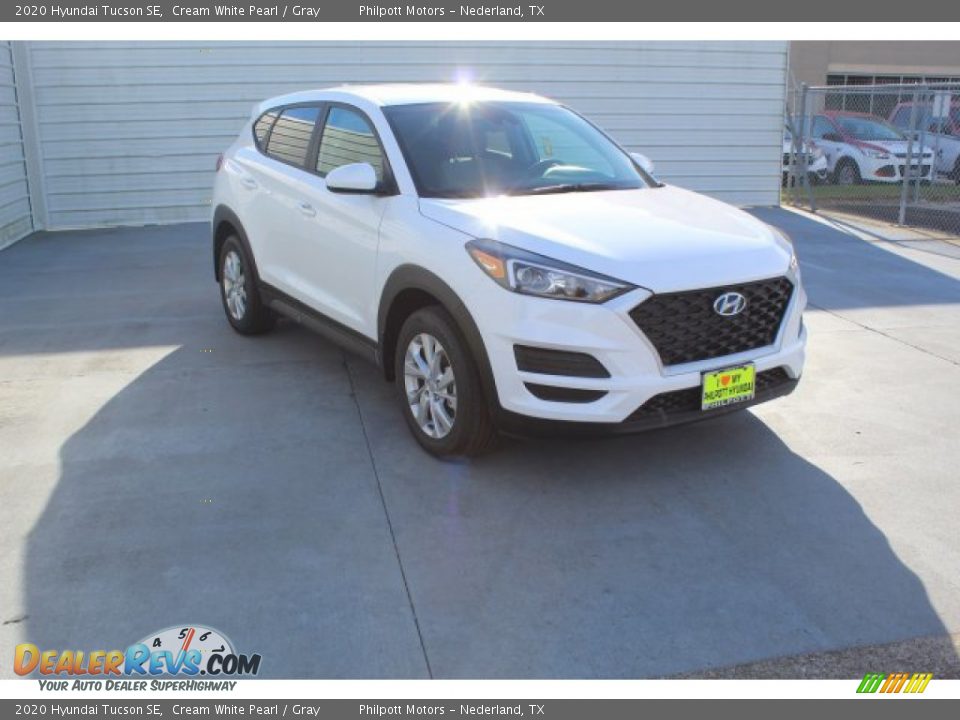 2020 Hyundai Tucson SE Cream White Pearl / Gray Photo #2