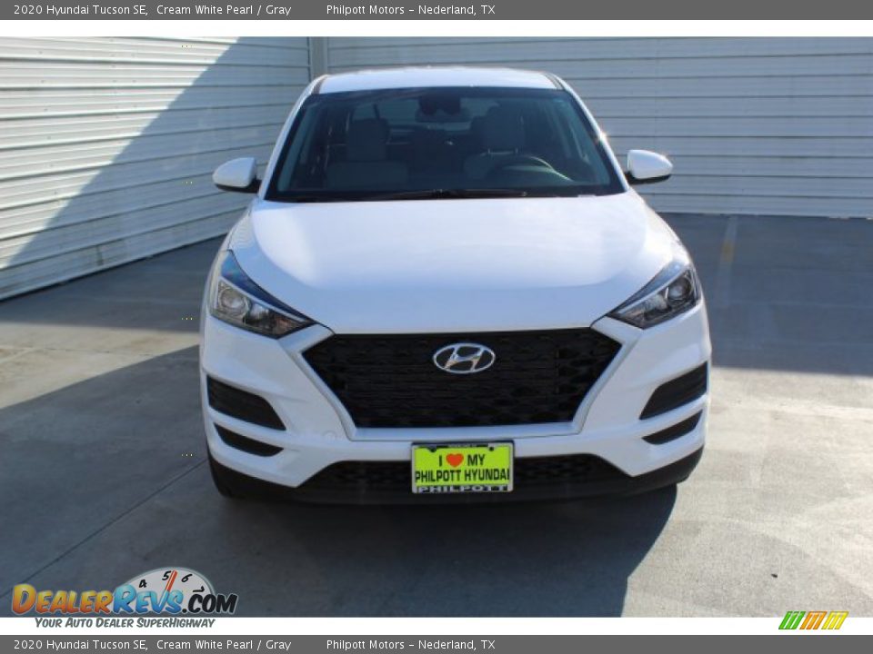 2020 Hyundai Tucson SE Cream White Pearl / Gray Photo #3