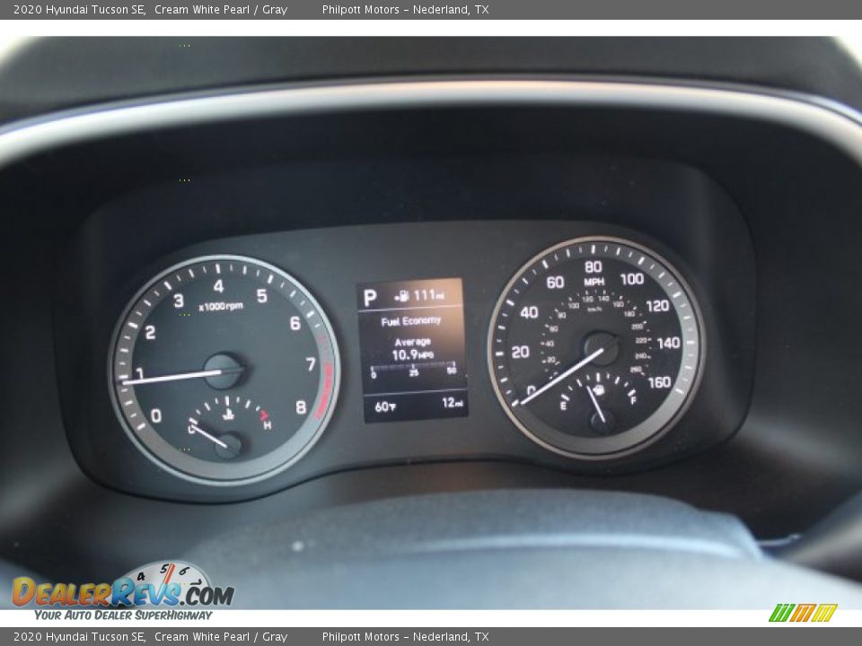 2020 Hyundai Tucson SE Cream White Pearl / Gray Photo #12
