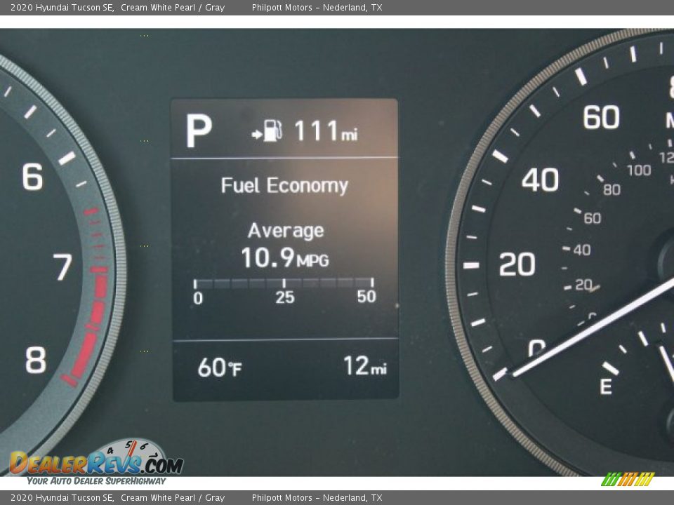 2020 Hyundai Tucson SE Cream White Pearl / Gray Photo #13