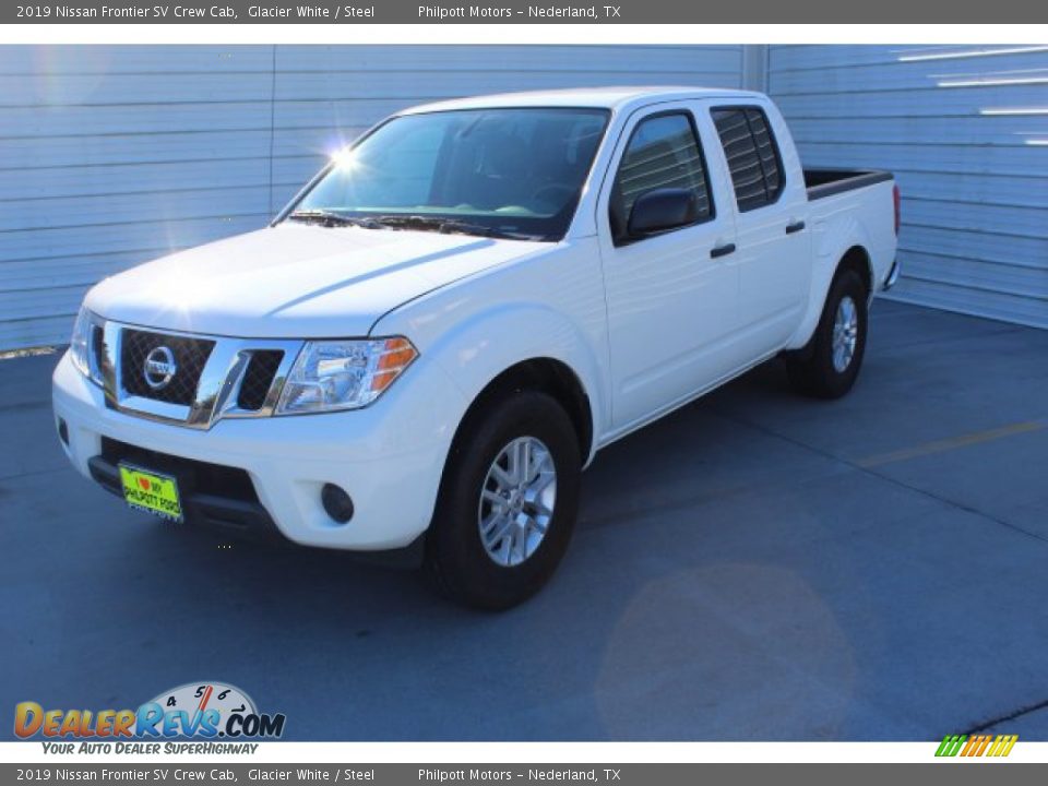 2019 Nissan Frontier SV Crew Cab Glacier White / Steel Photo #4